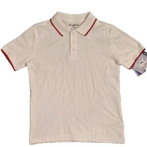NWT Boys White Polo Tommy Bahama M(7/8)